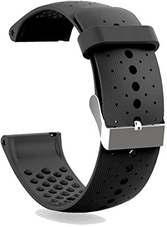 KAREN66 Armband Kompatibel mit Polar Vantage M Wechselarmbänder - Sport Silikon Replacement Wechselarmband Ersatzarmband für Vantage M Uhrenarmband (Schwarz)