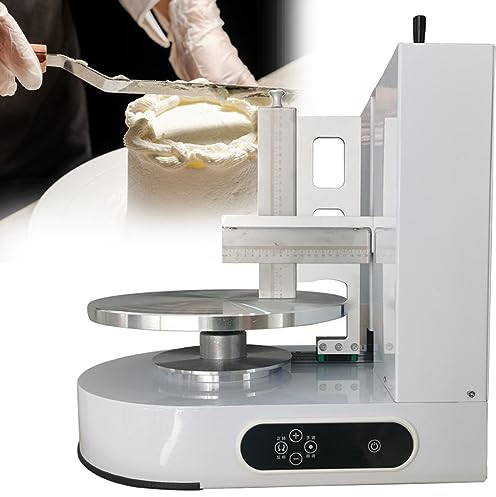NYANS Automatic Cake Cream Spreading Machine, for Making 4-12 Inch Cakes, Electric Birthday Cake Cream Spreading Machine, Cake Coating Smoothing Machine,White