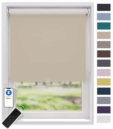 EFIXS Thermorollo White Reflex, Breiten: 40-240, Höhe bis 275 cm, Hier 210 x 190 cm (BxH) Creme, Verdunklungsrollo, Kettenzug, Springrollo, Motor