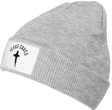 908 Damen Herren Sportmütze Jesus Rettet, Kreuz, Christ, Glaube, Jesus, Geschenke Strickmütze Klassische Slouchy Beanie Mütze Weich Slouchy Turban Für Adult Jungen Mädchen