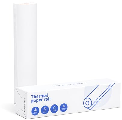 Itari A4 Thermopapier für den tragbaren Drucker M08F-A4, Mehrzweck-Thermopapier für Bilder, Hausaufgaben, Verträge, Größe 210mm × 15000mm pro Rolle, weiß