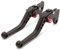 Kupplung Bremshebel Für Keeway Für RKV Für 125 Für 150 Für 200 Einstellbare 3D Motorrad Bremse Kupplung Hebel CNC Aluminium Motorrad Bremshebel Griff Griffe Kupplungshebel (Color : Short Black)