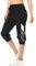 Marvmys Caprihose Damen Jogginghose 3/4 High Waist Sporthose Trainingsanzug Sporthose Frauen 100% Baumwolle Damen Freizeithosen