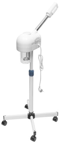 HOARLICN Gesichtsdampfer, 220V 750WGesichtsdampfer Gesichtssauna Ozone Bedampfer Dampfgerät mit üsenarm und Stützrahmen 360 ° Drehung für Haushalten, Krankenhäusern,