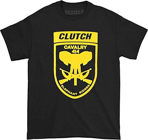Clutch Men's Elephant Riders Black T Shirt Black T-Shirts & Hemden(XX-Large)