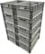 Pack of 10 x Recycled Plastic Storage Boxes (45 Litre - 60 x 40 x 22cm) Van Storage Boxes, Heavy Duty Boxes for Storage