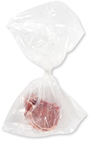 FRANZ MENSCH 500 Stück Hygostar Fleischsäcke | HDPE, lose, 30my, transparent, V: 50l, L: 80cm, B: 50cm, Karton, Fleischsäcke, Fleischtütte, Plastikbeutel