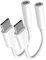 Powice 2X Adapter USB C auf 3,5 mm Klinke, USB C Klinke Adapter, Klinke auf USB C, USB C auf Klinke 3,5 Adapter Kompatibel mit iPhone 15/15 Pro/Galaxy S23 S21 und Andere Geräte mit USBC Anschluss Weiß