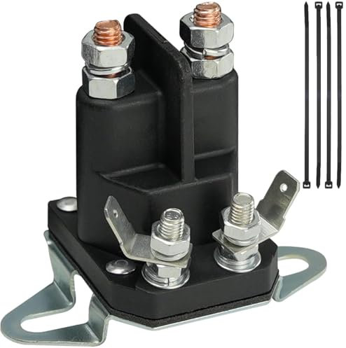 ZAMDOE 12 V 117-1197Solénoïde de démarrage pour Tondeuse à Gazon à Rayon de braquage zéro Exmark pour Toro pour Lawn Boy Timecutter SS5000 Z4200 SS4225 SS4235 784-1221-210 104-3189