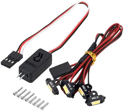 INJORA M2.0 Rock Lichter Kit mit Controller RC LED Beleuchtung für TRX4M 1/18 RC Crawler