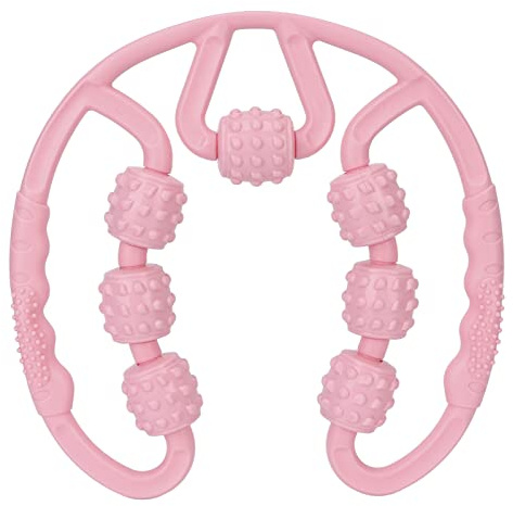 Trigger Point Massage Roller, Beinmassage Roller 7 Rundum Massage Massieren Muskelkassierer Beinwalzen für Kalb Oberschenkelrosa