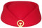 YCHUCH Eisenbahn-Hut für weibliche Eisenbahn-Stewardess-Hut für Bühnenkünstler, Kostüm, professionelle Uniform, Etikette-Hut