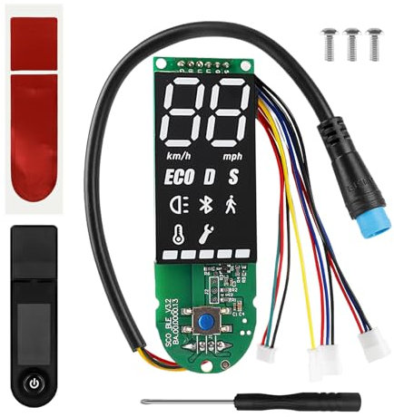 Elektroroller Dashboard,Scooter Dashboard Mit Schraubwerkzeug,Elektroroller-Armaturenbrett,Elektroroller Bildschirm Dashboard Für M365,1S,Pro,Pro2
