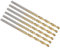 PATIKIL 1mm Drill Bit, Jobber Straight Shank M2 High-Speed Steel 135° Titanium Nitride TiN Coated for Stainless Steel Hard Metal - 6 Pack