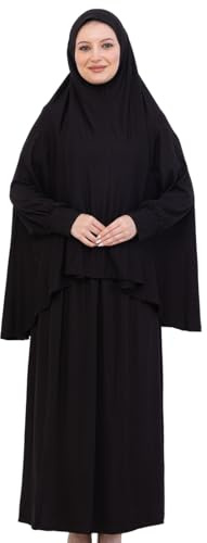 Prien Weich Gebetskleidung Für Frauen, Muslim Abaya Hijab Kleid Damen, Türkisch Viskose Islamische Kleider, Muslimische Kopftuch, Burka, Khimar, Jilbab Für Ramadan, Hajj