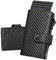 YESIIW Portefeuille pour Homme avec sans Porte-Monnaie Pop up Portes Carte Homme pour 7+ Cartes,2 ID Fenêtres & 10+ Billets Portefeuilles et Porte-Cartes avec Blocage RFID & Bouton (Noir Carbon)