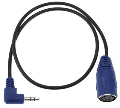 YINETTECH Cable MIDI hembra a TRS de 5 pines macho de 3,5 mm compatible con Akai MPC Studio MPC Touch MPX8 SQ-1, TRS de 90°