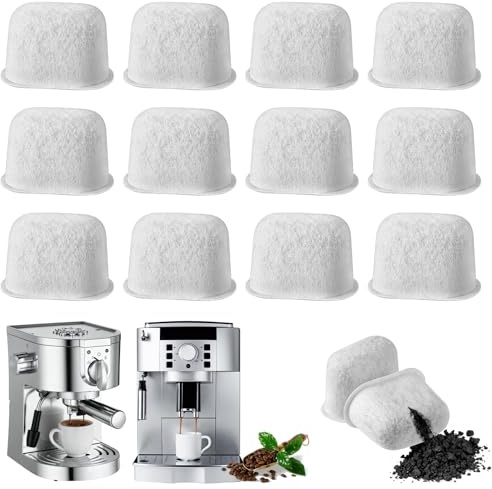 WGIDSKKI 12 Stück Kaffee Filtereinsätze kompatibel für Ninja Kaffeemaschine De Longhi Wasserfilter für Kaffeemaschinen und Espressomaschinen hochwertiger Wasserfilter für verbesserten Kaffeegeschmack