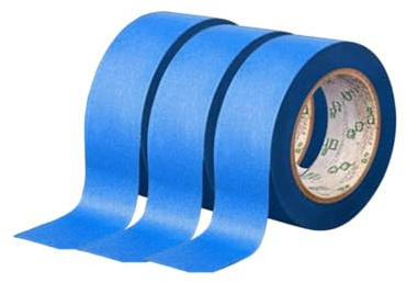Solidguard Klebeband Blaues – Professionelles Abklebeband für Malerarbeiten, Lackieren & Streichen – Präzises Abdeckband ohne Farbdurchlauf, Rückstandsfrei entfernbar, 50 m Rolle (3, 48mm)