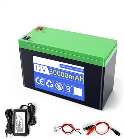 Batterie Au Lithium 12V, Grande Capacité, 10ah-30ah, Adaptée Au Stockage De L'énergie Solaire, Aux Lumières, À La Batterie Rechargeable