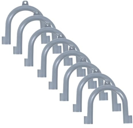 PATIKIL U-Shaped Drain Hose Hook, 8Pcs Universal Drain Clamp U-Bend Hose Holder Hook Adapter for Washing Machine Dishwashers Sink Replacement