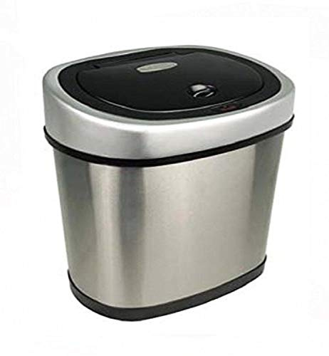 Ninestars DZT-12-9, 15.2 Stainless Steel Automatic Sensor 3.2 Gallon Garbage Disposal, Plastic lid