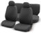 Lupex Shop Trap_Gs Coprisedili Auto Universale Trapuntato Grigio Scuro, Set Copri-Sedile fodere per Anteriori e Posteriori, Accessori Interni Auto