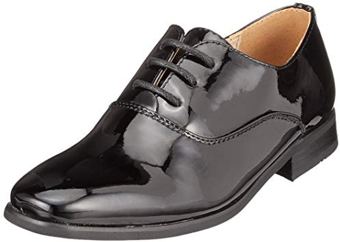 Goor Rooney JNR Boys Patent Dress Shoes Black