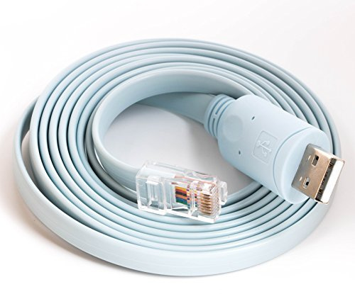 FTDI USB RS232 Serieller COM-Port auf RJ45-Stecker, Konsolenkabel, Rollover-Kabel für Cisco-Router, 1,8 m