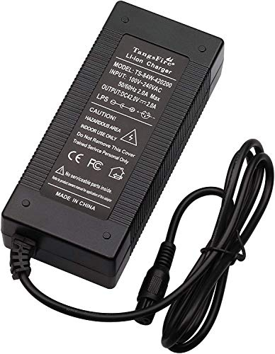 36V Fahrrad Batterie Ladegerät 42V für Elektrorad Roller Fahrrad 3-polig Inline 12mm 0,47 Zoll Anschluss (GX12 mini 3pronginline)