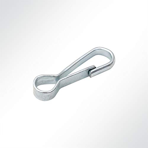LYSEL® Simplexhaken Simplex Haken Planenbefestigung Planenhaken 60mm DIN 5287 Stahl vernickelt VE 10 Stück