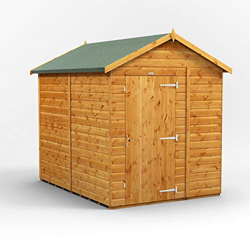 POWER High Grade Premium Apex Wooden Shed- (Windowless) ((8 x 6))