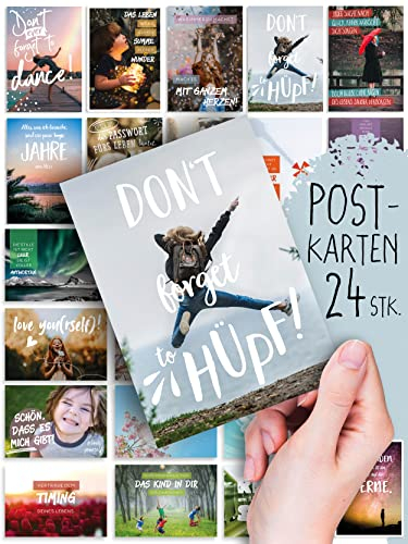 Weisheiten: 24 inspirierende POSTKARTEN | Tolle Bilder/Motive | Sprüche/Texte | Achtsamkeit | Coaching | Teams | Zitate | Spruch | Gefühle | Gruppen-Fragen | Geschenk | Mix | Deko