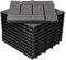 ECD Germany WPC Terrassenfliesen 30x30 cm/11 Stück=1m², Anthrazit Mosaik, Holzoptik, Bodenbelag mit Klicksystem und Drainage, Terrassendielen Balkonfliesen, Klickfliesen für Terrasse Garten und Balkon