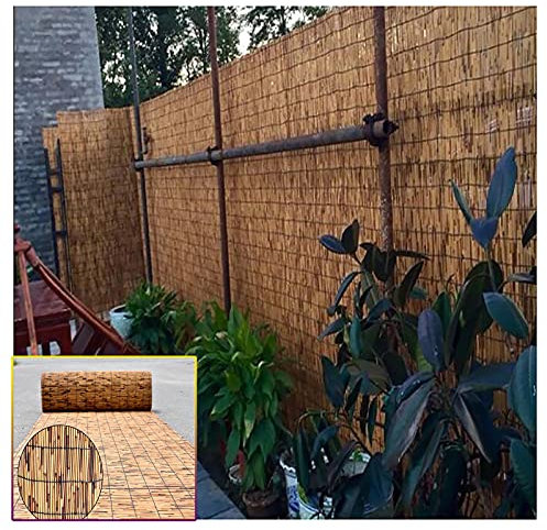 Takeashi Recinzione in Canna da Balcone, Arella Bamboo da Esterno, Recinzione in bambù, Frangivento, Tende da Esterno, Protezione UV, per Giardino, Patio, Villa, 80 90 120 130 140 Cm