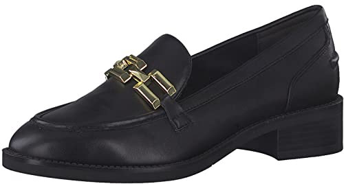 Tamaris Damen Slipper, Frauen Slip On,Comfort Lining,TOUCHit-Fußbett,Businessschuhe,Slip-ons,Slipper,Mokassins,Halbschuhe,Black MATT,38 EU