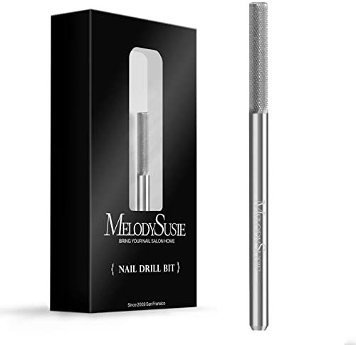MelodySusie Nature Nail Buffer Nail Drill Bit 3/32'', Professional Safety Carbide Nail Bit for Nature Nail Bed File Cuticle Dead Skin Cleaning Nail Prepare, Two Way Rotate, Manicure Nail Salon Supply