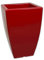 Pflanztopf Prisma - EIN glänzender Auftritt - H: 50cm - hochwertiger Kunststoff - 26 Liter (Pflanztopf Farbe: Rot)