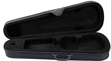 Streichinstrumente Teile Schwarze Dreieckige Form Elektrische Geigenkoffer Geigengurt Tasche Für 4/4 Größe Stradi Acosutic Violine Hartschalenkoffer