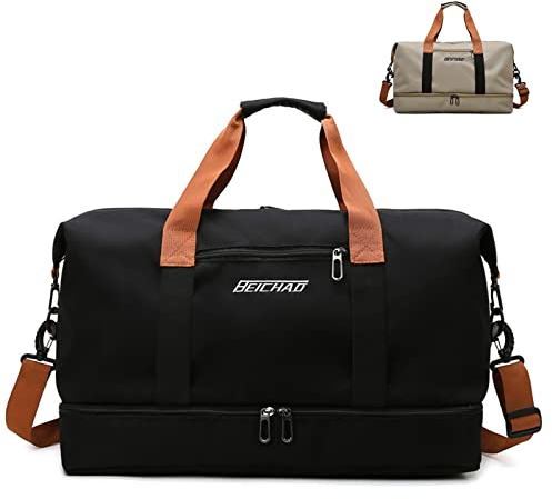 MAOYUTOU Reisetasche Groß Sporttasche Herren Damen Reisetaschen mit nassfachund Schuhfach für Reisen Urlaub Gym Sport Fitness Duffel Bag