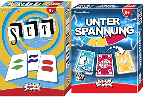 AMIGO 03703 - Kartenspiel Set & 1603 - Kartenspiel, Unter Spannung