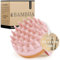 BAMBUA® Scalp Massager Hair Growth - (Anti-Dandruff Effect) Natural Head Massager Scalp Brush for Relaxation, Hair Care & Scalp Health - Shampoo Brush for Shower Use - Premium Scalp Scrubber (Pink)