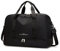 CORIOS Nylon Sporttasche für Herren/Damen Reisetaschen Duffle Bag Weekender Übernachtung Tasche Fitnesstasche Schwimmtasche Trainingstasche Kabinenreisetasche für Reisen Sport Fitnessstudio Schwarz