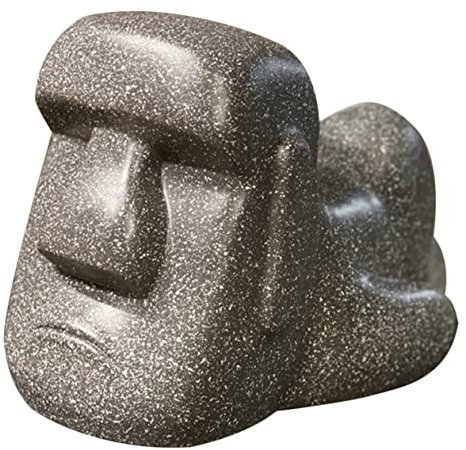 DOITOOL Tissue Box Cover Aus Harz Süße Moai-taschentuchbox-Abdeckung Dekorative Serviettenbox Für Schlafzimmer Und Zuhause Glatte Oberfläche Praktisches Design