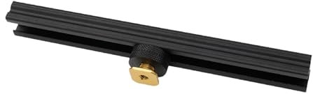 DAGIJIRD Kamera-Blitzschuh-Verlängerungsschiene für Blitz-LED-Video-Licht, Aluminiumlegierung, Schwarz, Stativhalterung