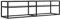 vidaXL TV Schrank Lowboard TV Möbel Tisch Board Sideboard Fernsehtisch Fernsehschrank HiFi-Schrank Transparent 160x40x40,5cm Hartglas