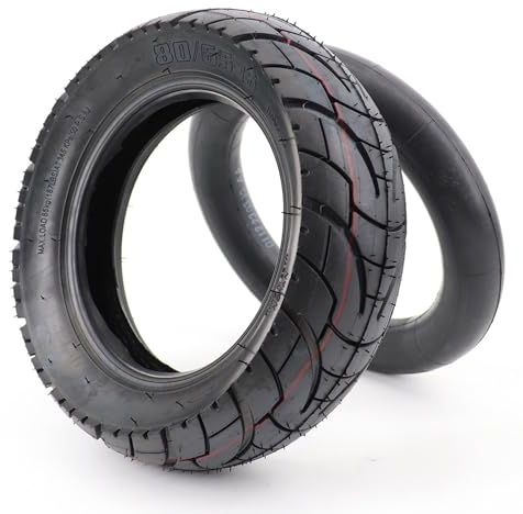 10 Zoll E Scooter Reifen 10x3.0 Zoll Off Road City Road Luftreifen Ersatz Verdickte Luftreifen Innen und Außenreifen 255 x 80 10 x 3.0 80/65-6