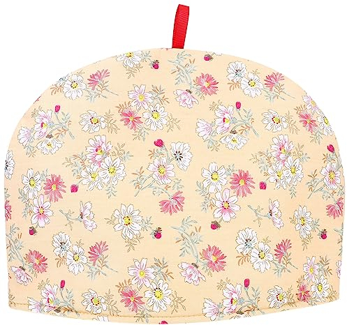Gatuida Teapot Cover: Printing Flower Tea Pot Cover Insulated Cover Warmer Teapot Cosy Cover Dust Proof for Small Medium or Large Kitchen Home