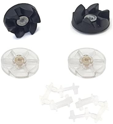 Pièces de rechange compatibles avec Nutribullet Blender 600 W Pro 900 W Lame et base, engrenage de base du moteur et ensemble d'engrenages en caoutchouc avec coussinet de choc