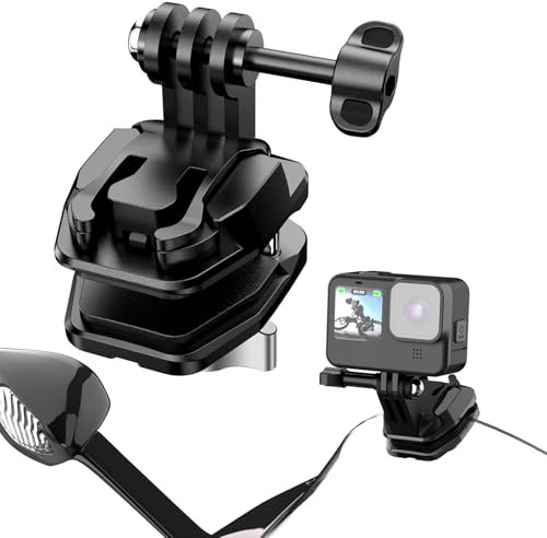 Motorrad-GoPro-Halterung,Motorrad-Windschutzscheiben-Clip-Halterung,Schnellverschluss-Clip-Halterung,Aluminiumlegierung Motorrad Windschutzscheibe Kamera Clip für GoPro Hero 12/11/10/9